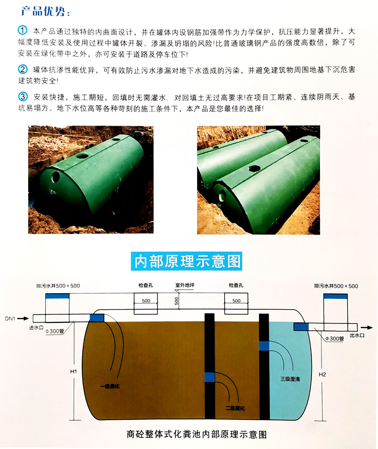 安居玻璃钢化粪池
